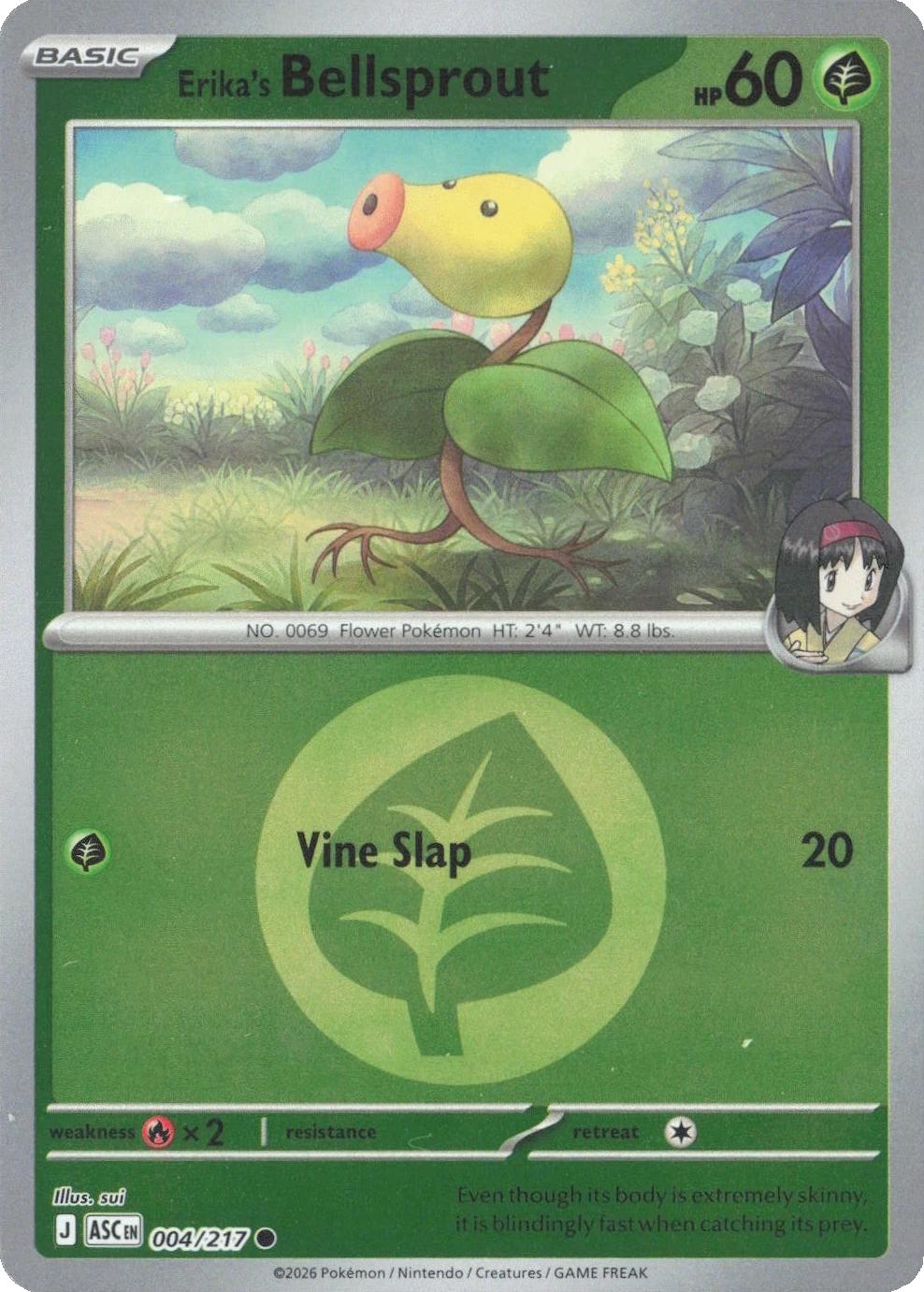 Ascended Heroes Erika's Bellsprout [Energy] Pokémon card